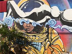 07A Astronaut Woman Mural by Jordanne Brady Paint Jamaica street art in Kingston Jamaica